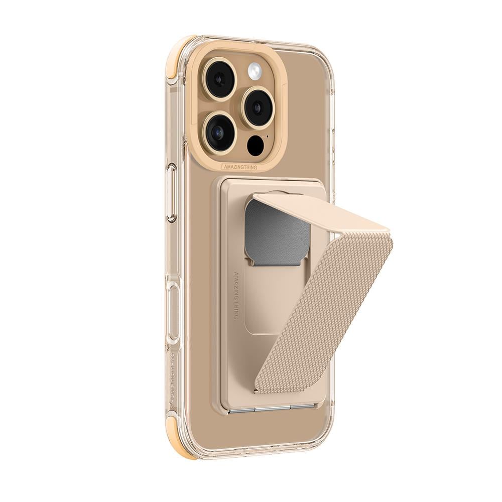 Apple iPhone 16 Pro Kılıf M-safe Şarj Özellikli Standlı Set Amazingthing Omni Adventure Serisi Kapak