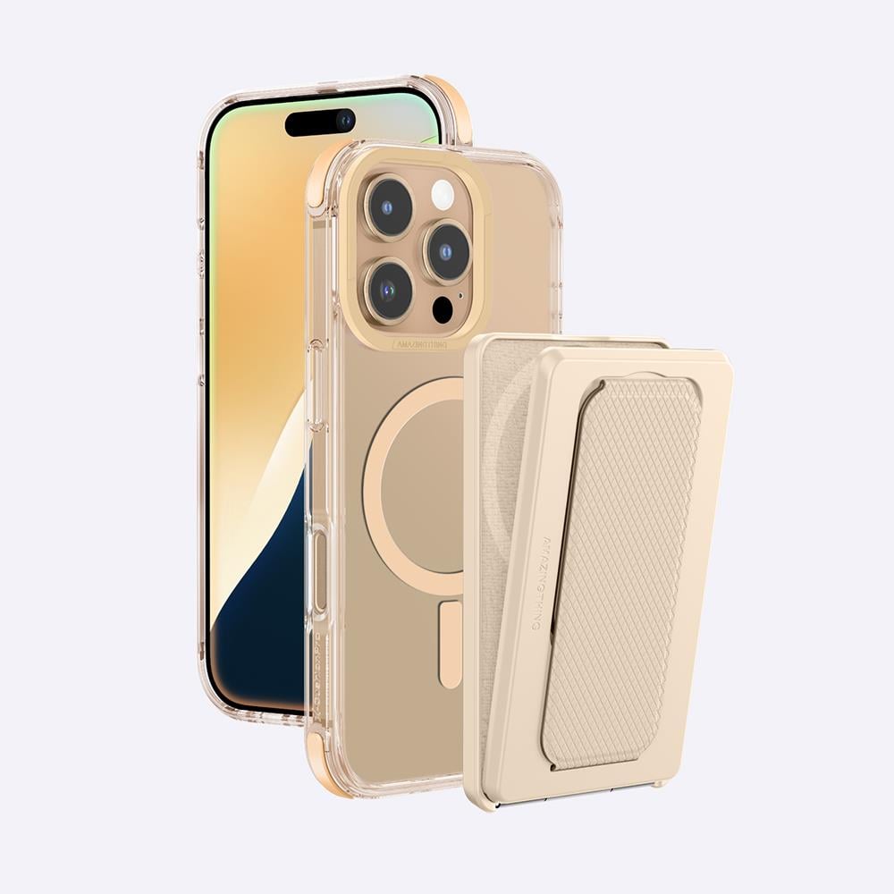 Apple iPhone 16 Pro Kılıf M-safe Şarj Özellikli Standlı Set Amazingthing Omni Adventure Serisi Kapak