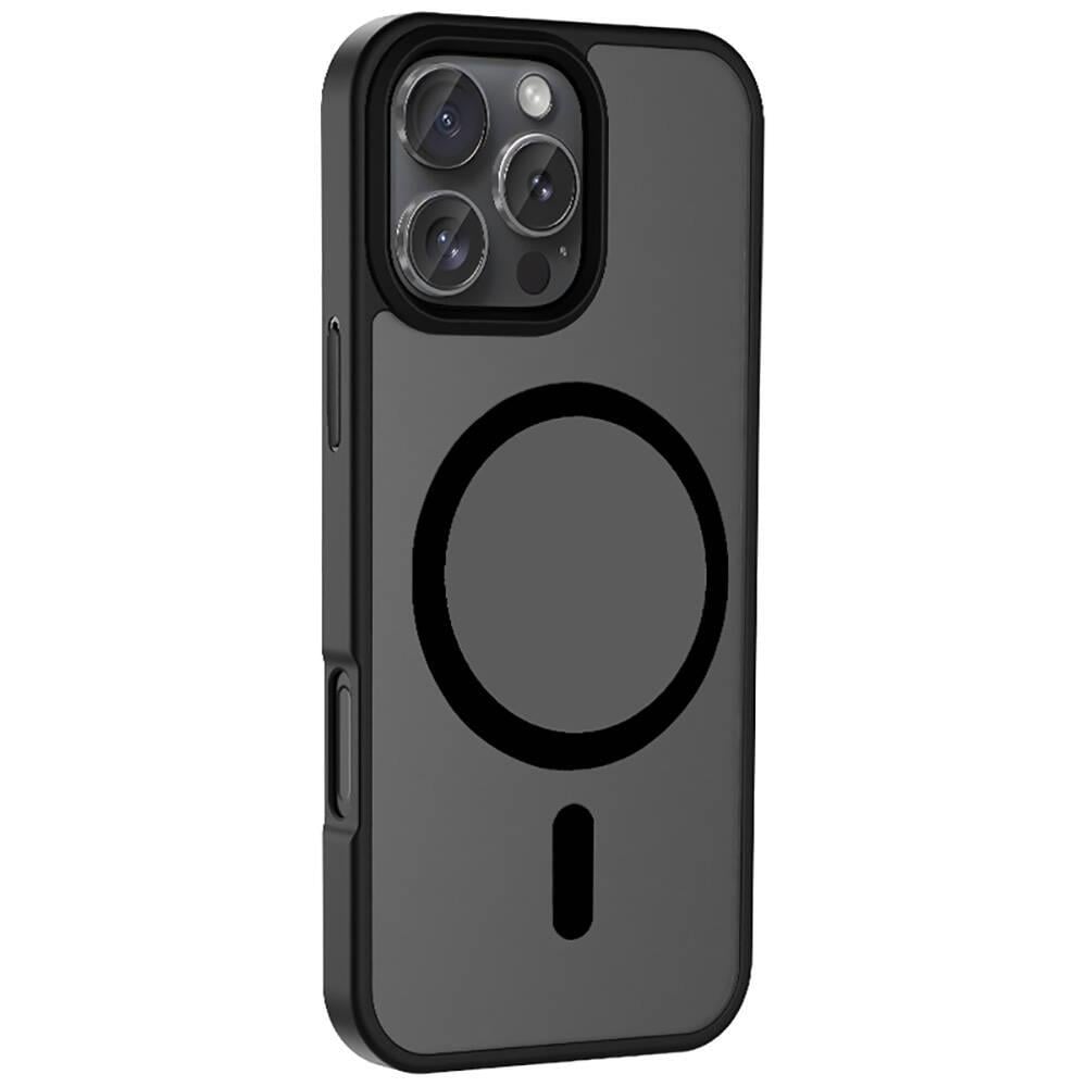 Apple iPhone 16 Pro Kılıf M-safe Şarj Özellikli Mat Arka Yüzey Zore Sio Kapak