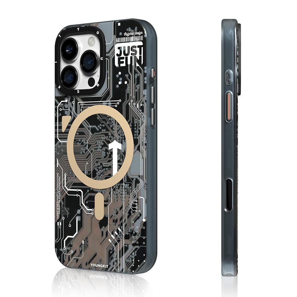 Apple iPhone 16 Pro Kılıf M-safe Şarj Özellikli Standlı Set Amazingthing Omni Adventure Serisi Kapak