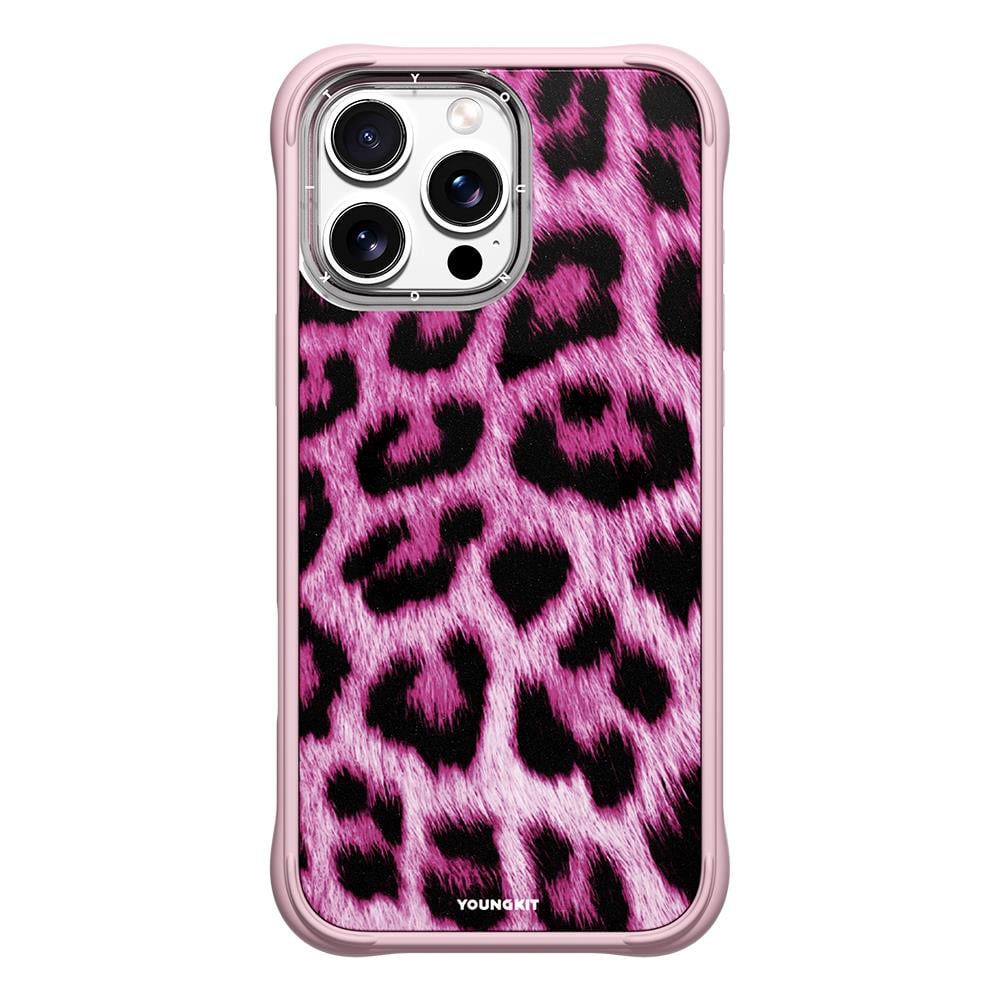 Apple iPhone 16 Pro Kılıf M-safe Şarj Özellikli Youngkit Leopard Serisi Kapak
