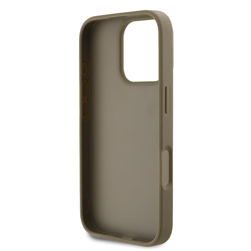 Apple iPhone 16 Pro Max Kılıf DKNY Orjinal Lisanslı Taşlı DKNY Yazılı Metalik Rhinestones PU Deri Kapak