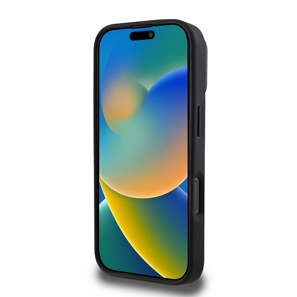 Apple iPhone 16 Pro Max Kılıf DKNY Orjinal Lisanslı M-safe Şarj Özellikli Metal Logolu PU Deri Plain Kapak