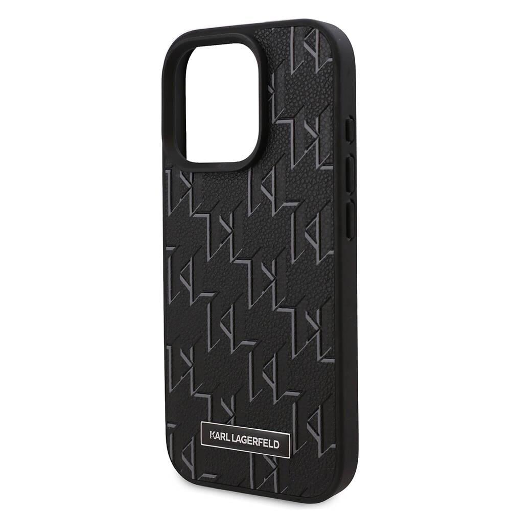 Apple iPhone 16 Pro Max Kılıf Karl Lagerfeld Orjinal Lisanslı M-safe Şarj Özellikli KL Yazılı Hot Stamp Kapak