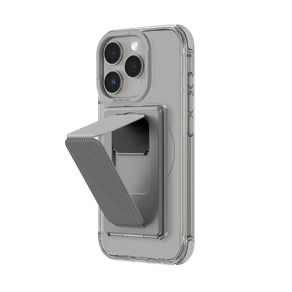 Apple iPhone 16 Pro Max Kılıf M-safe Şarj Özellikli Standlı Set Amazingthing Omni Adventure Serisi Kapak