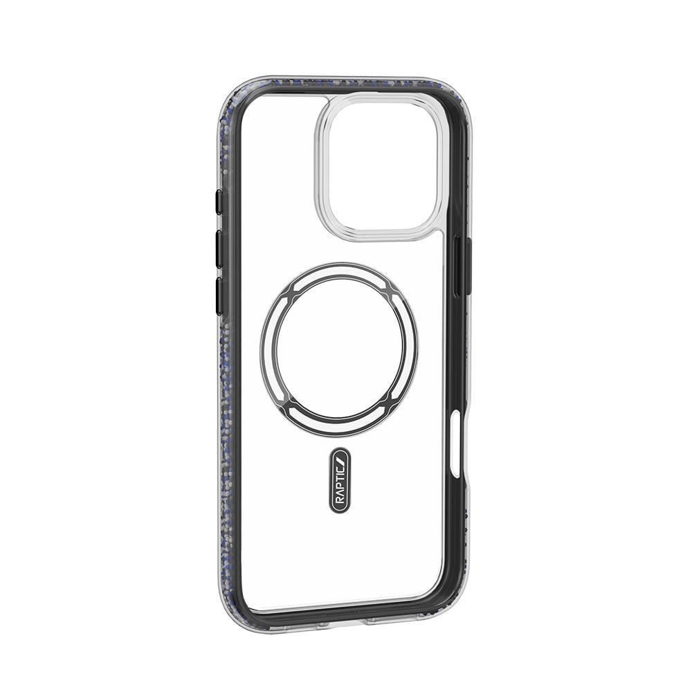 Apple iPhone 16 Pro Max Kılıf M-safe Şarj Özellikli Raptic AirJoy Serisi Boncuk Tasarımlı Şeffaf Kapak