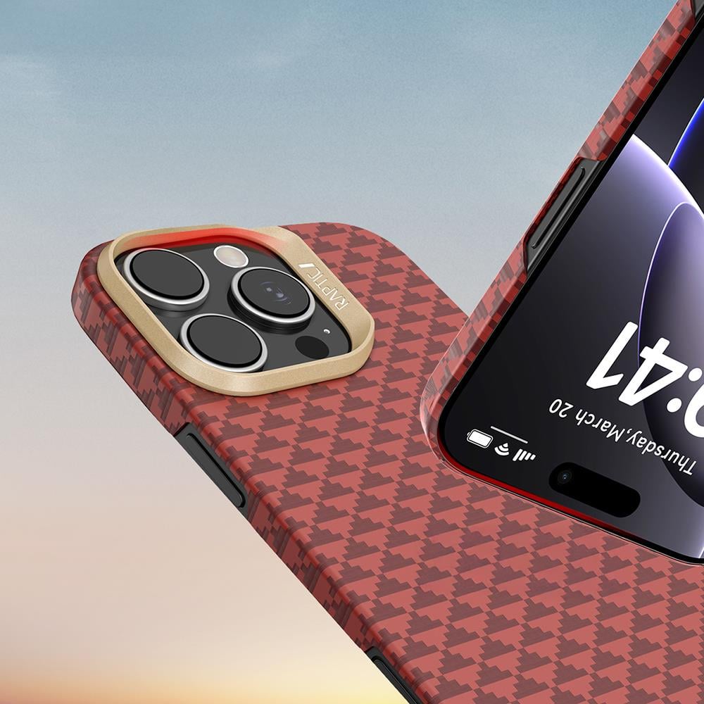 Apple iPhone 16 Pro Max Kılıf M-safe Şarj Özellikli Raptic Aramid Skin Origin Serisi Kapak