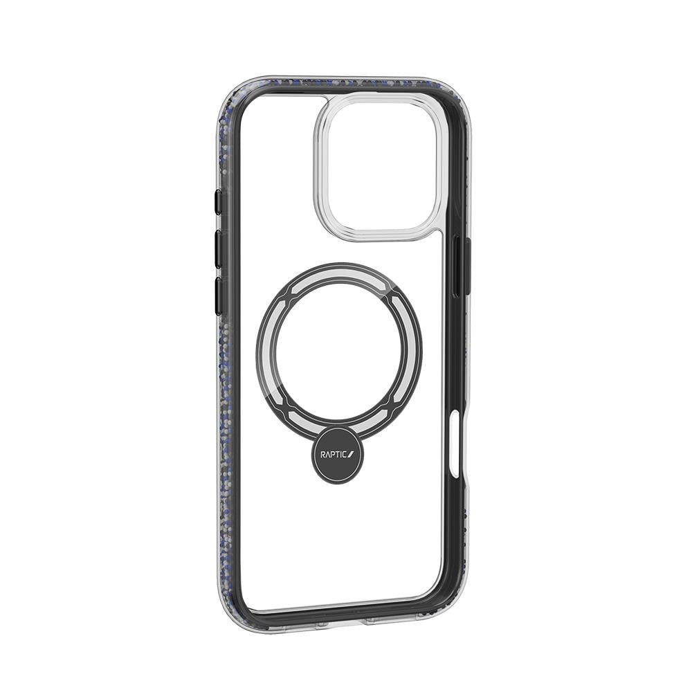 Apple iPhone 16 Pro Max Kılıf M-safe Şarj Özellikli Raptic AirJoy Serisi Boncuk Tasarımlı 360 Derece Dönebilen Standlı Kapak