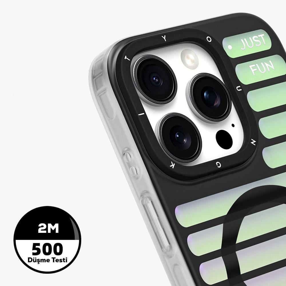 Apple iPhone 16 Pro Max Kılıf M-safe Şarj Özellikli Youngkit Geek Serisi Kapak