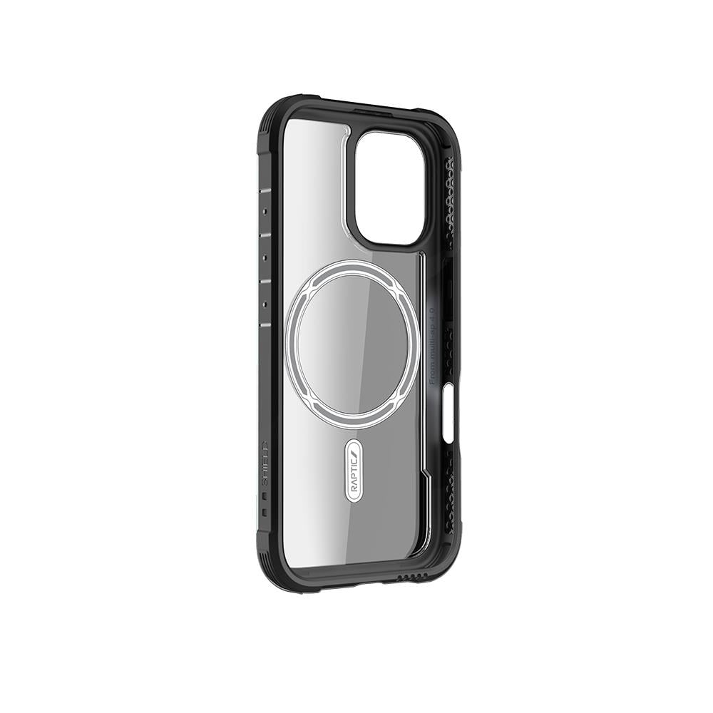 Apple iPhone 16 Pro Max Kılıf M-safe Şarj Özellikli Airbagli Raptic Shield Serisi Şeffaf Arka Yüzey Kapak