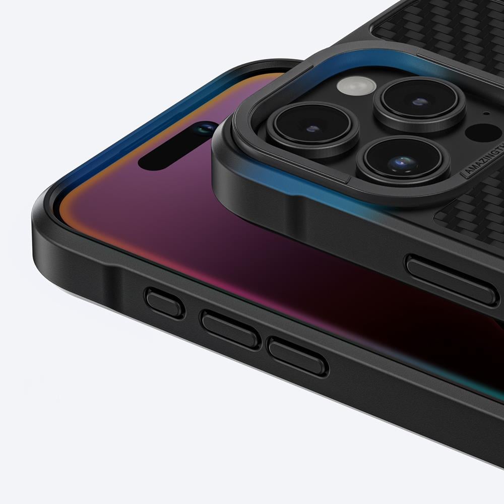 Apple iPhone 16 Pro Max Kılıf M-safe Şarj Özellikli 1500D Aramid Fiber Amazingthing Titan Max Serisi Kapak