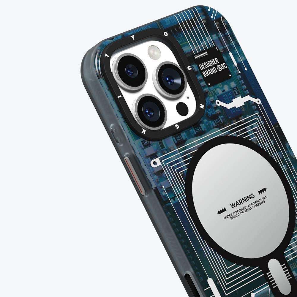Apple iPhone 16 Pro Max Kılıf M-safe Şarj Özellikli Kamera Denetim Butonlu Youngkit Technology Serisi Kapak