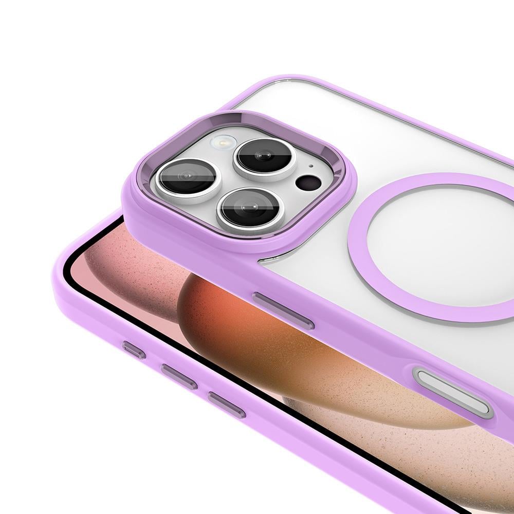 Apple iPhone 16 Pro Max Kılıf Wireless Şarj Özellikli Zore Krom M-safe Silikon Kapak