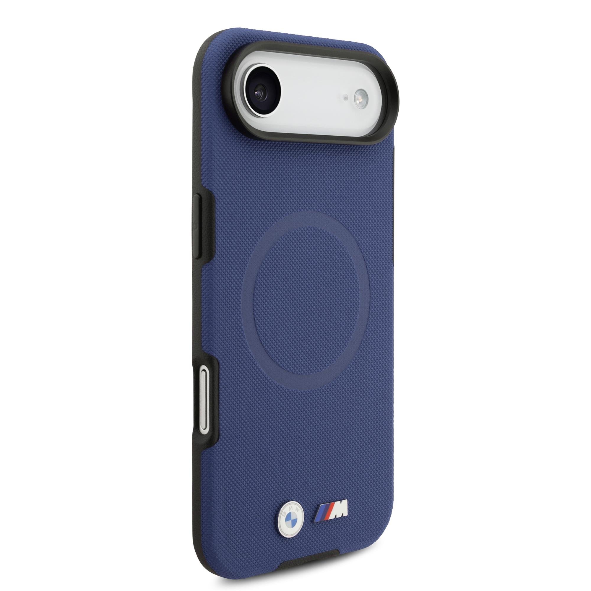Apple iPhone 17 Air Kılıf BMW Orjinal Lisanslı M-safe Şarj Özellikli Metal Logolu Delikli M Dizayn Deri Kapak