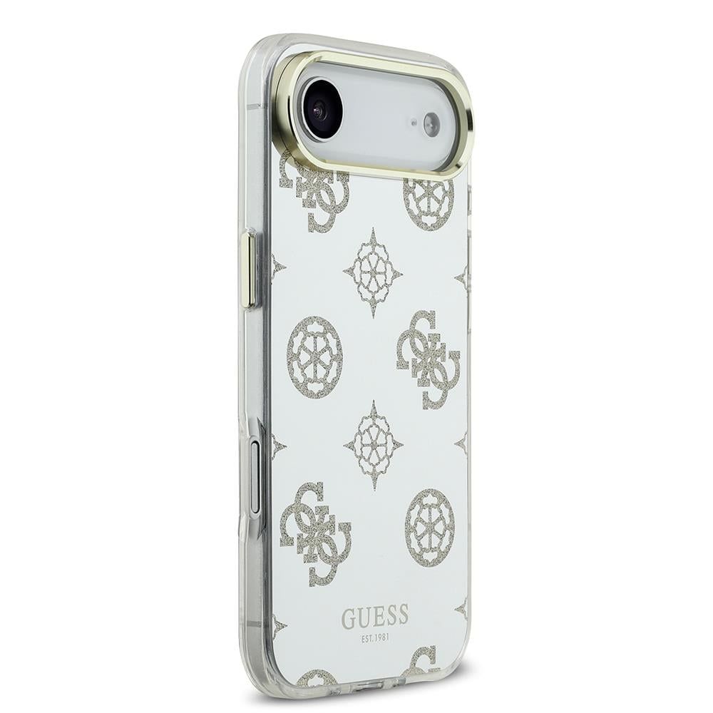 Apple iPhone 17 Air Kılıf Guess Orjinal Lisanslı Metal Kamera Çerçeveli Simli Aynalı Kapak