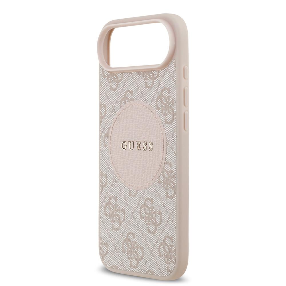 Apple iPhone 17 Air Kılıf Guess Orjinal Lisanslı M-safe Şarj Özellikli Yazı Logolu Circle Classic Kapak