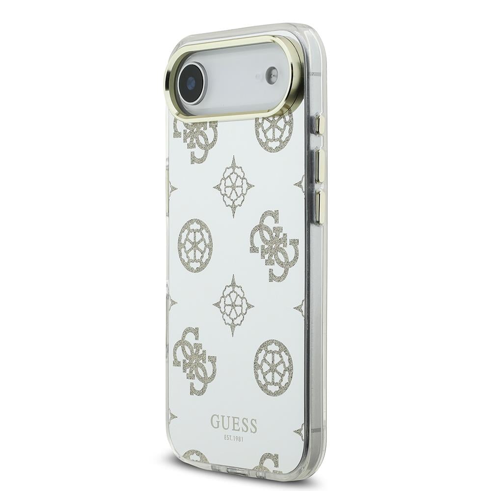 Apple iPhone 17 Air Kılıf Guess Orjinal Lisanslı Metal Kamera Çerçeveli Simli Aynalı Kapak