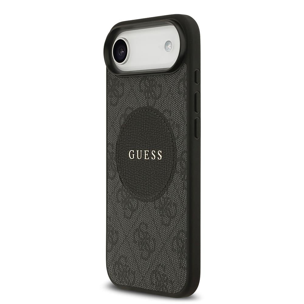 Apple iPhone 17 Air Kılıf Guess Orjinal Lisanslı M-safe Şarj Özellikli Yazı Logolu Circle Classic Kapak