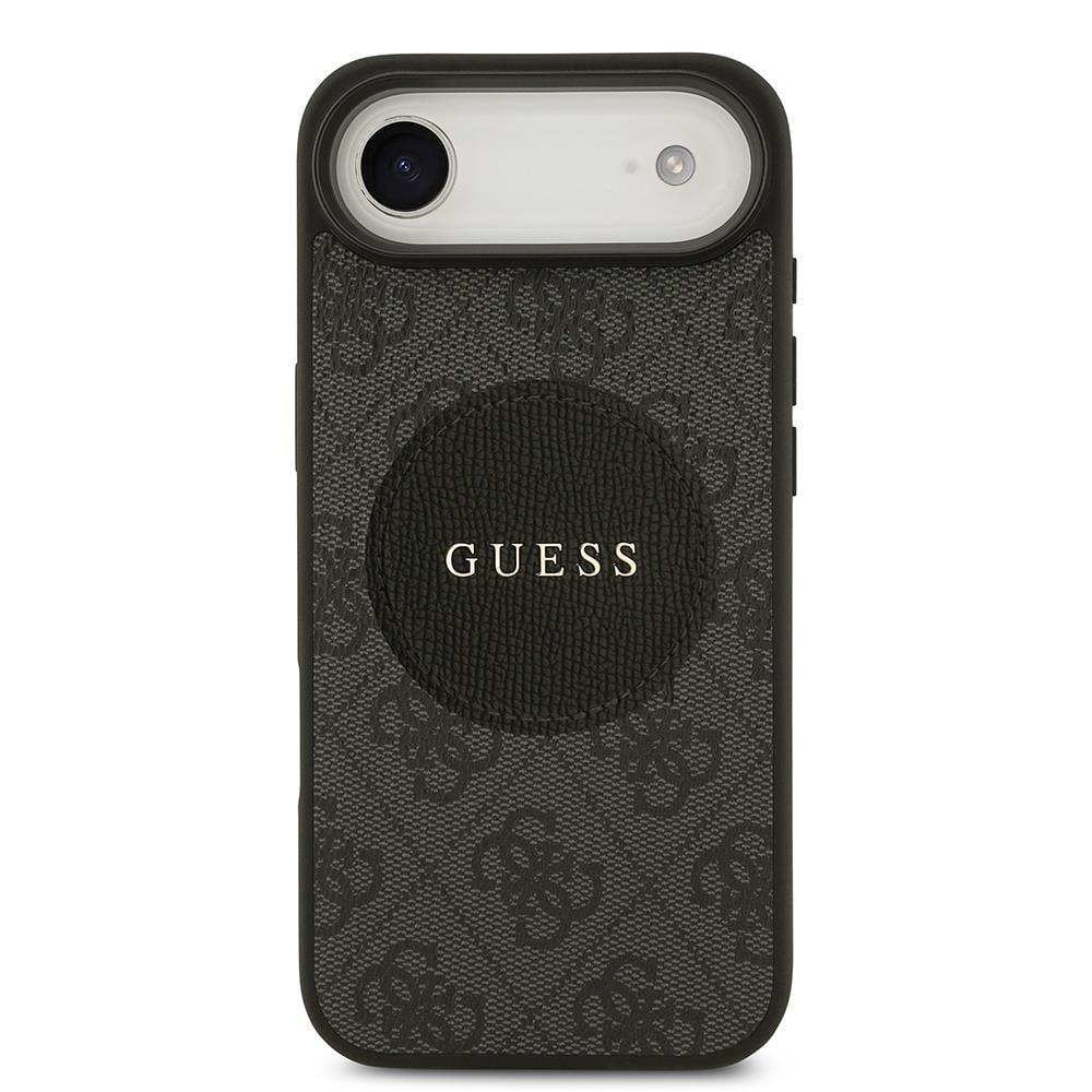 Apple iPhone 17 Air Kılıf Guess Orjinal Lisanslı M-safe Şarj Özellikli Yazı Logolu Circle Classic Kapak