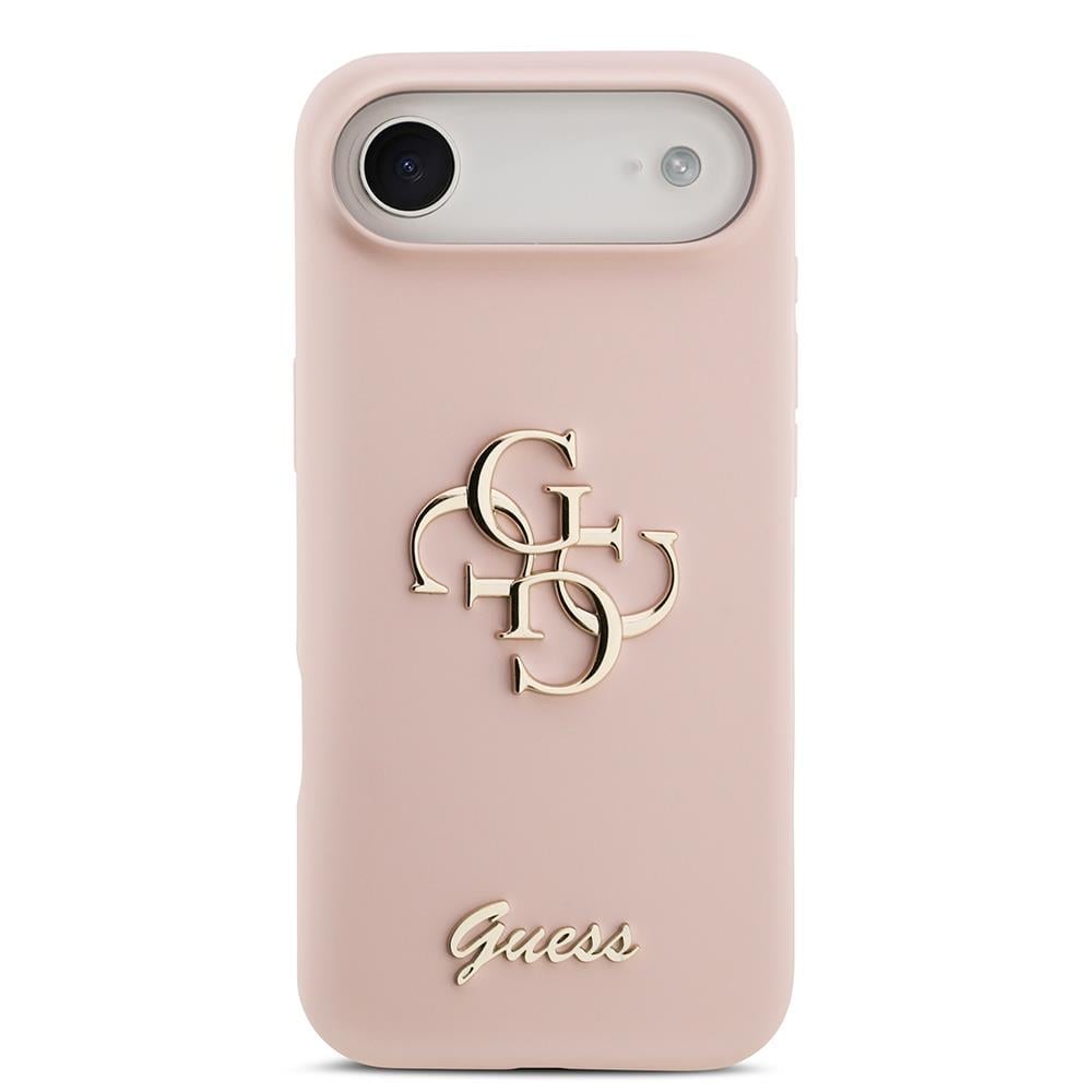 Apple iPhone 17 Air Kılıf Guess Orjinal Lisanslı Grained Yazı Logolu Kapak
