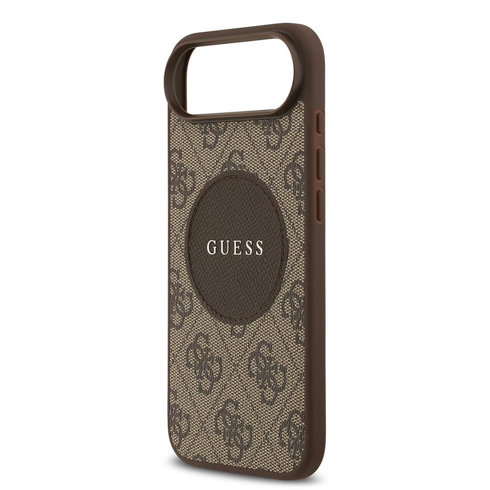Apple iPhone 17 Air Kılıf Guess Orjinal Lisanslı M-safe Şarj Özellikli Yazı Logolu Circle Classic Kapak