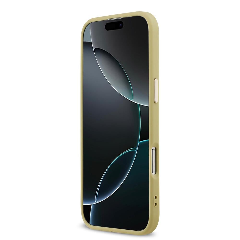 Apple iPhone 17 Air Kılıf Guess Orjinal Lisanslı 4G Büyük Metal Kamera Çerçeveli ve Logolu Glitter Kapak