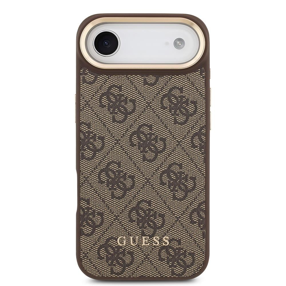 Apple iPhone 17 Air Kılıf Guess Orjinal Lisanslı M-safe Şarj Özellikli Askılı ve 4G Logo Kartlıklı Kapak
