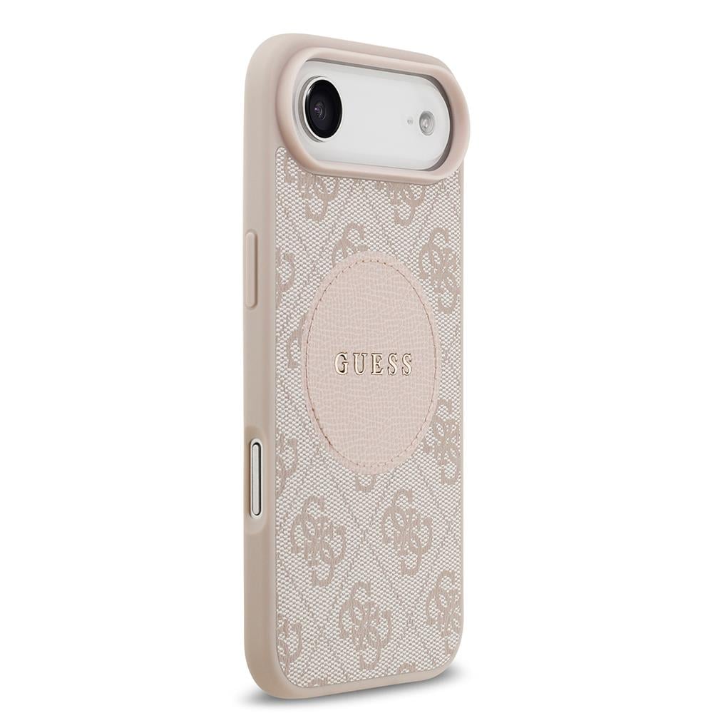 Apple iPhone 17 Air Kılıf Guess Orjinal Lisanslı M-safe Şarj Özellikli Yazı Logolu Circle Classic Kapak