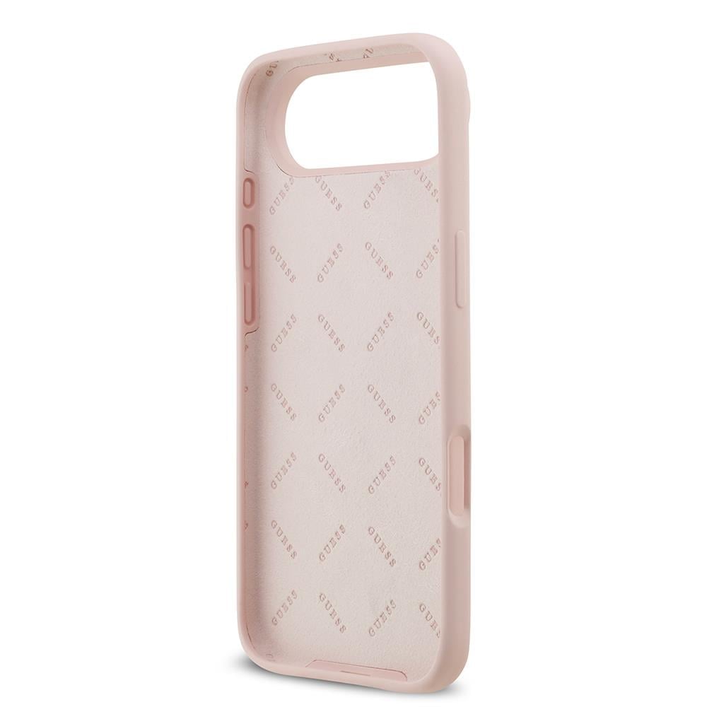 Apple iPhone 17 Air Kılıf Guess Orjinal Lisanslı Grained Yazı Logolu Kapak
