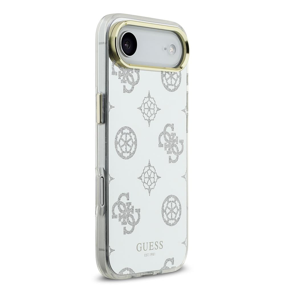 Apple iPhone 17 Air Kılıf Guess Orjinal Lisanslı Metal Kamera Çerçeveli Simli Aynalı Kapak