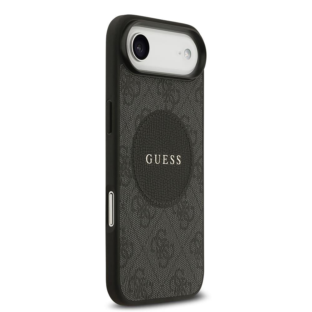 Apple iPhone 17 Air Kılıf Guess Orjinal Lisanslı M-safe Şarj Özellikli Yazı Logolu Circle Classic Kapak