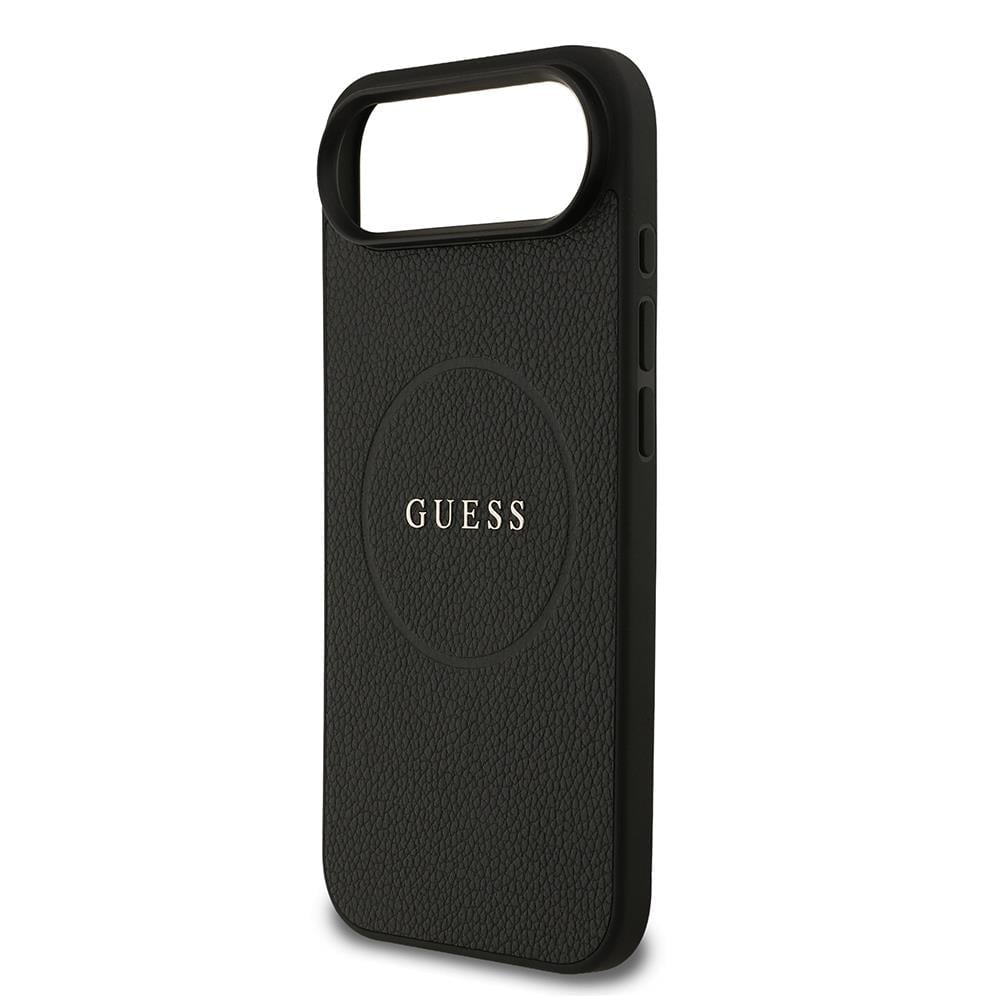 Apple iPhone 17 Air Kılıf Guess Orjinal Lisanslı M-safe Şarj Özellikli Yazı Logolu PU Deri Kapak