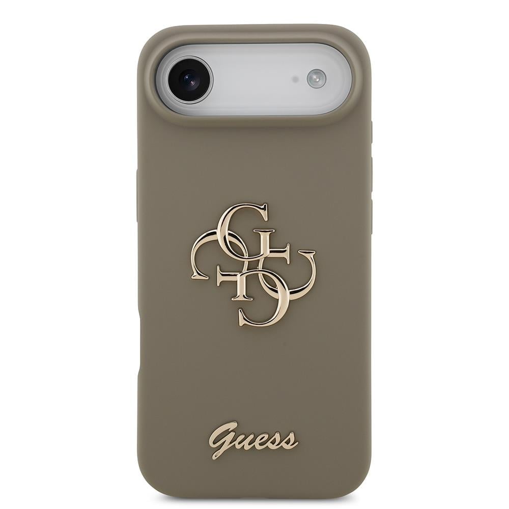 Apple iPhone 17 Air Kılıf Guess Orjinal Lisanslı Grained Yazı Logolu Kapak