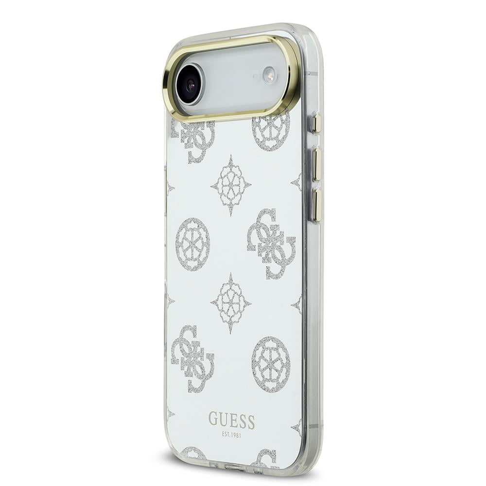 Apple iPhone 17 Air Kılıf Guess Orjinal Lisanslı Metal Kamera Çerçeveli Simli Aynalı Kapak