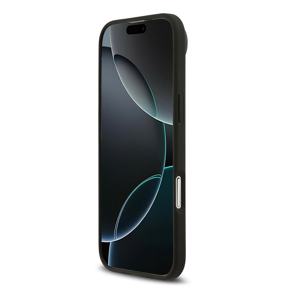 Apple iPhone 17 Air Kılıf Guess Orjinal Lisanslı M-safe Şarj Özellikli Yazı Logolu Circle Classic Kapak