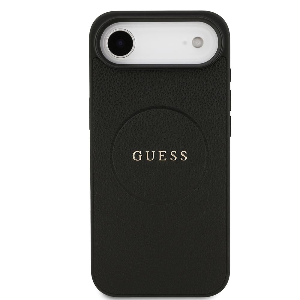Apple iPhone 17 Air Kılıf Guess Orjinal Lisanslı M-safe Şarj Özellikli Yazı Logolu PU Deri Kapak