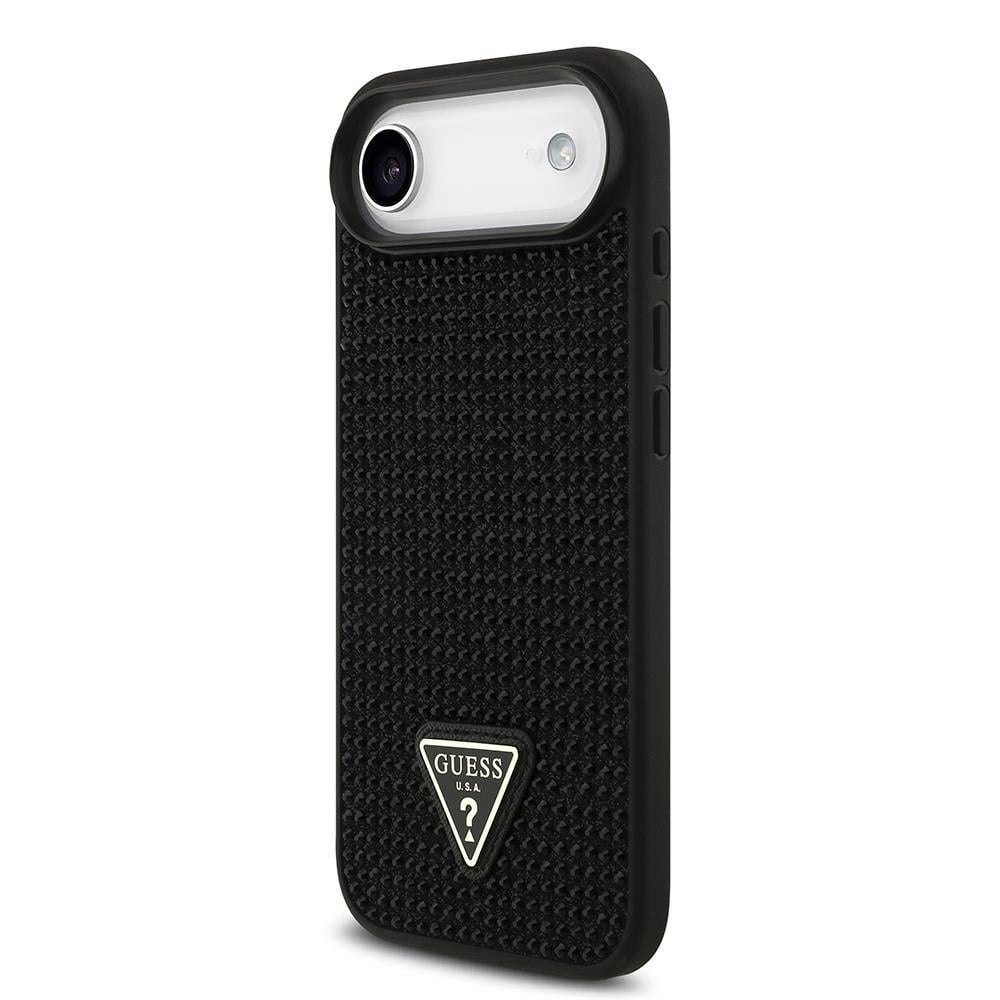 Apple iPhone 17 Air Kılıf Guess Orjinal Lisanslı Taşlı Arka Yüzey Üçgen Logolu Kapak