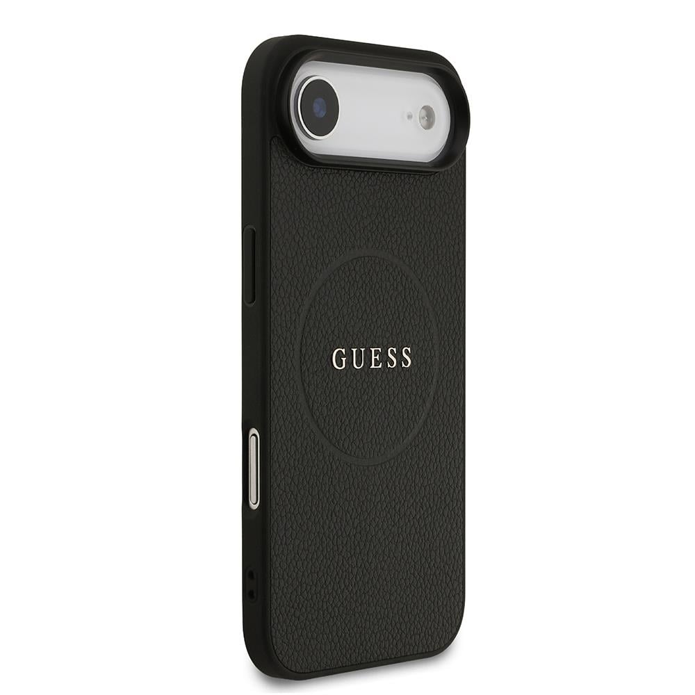 Apple iPhone 17 Air Kılıf Guess Orjinal Lisanslı M-safe Şarj Özellikli Yazı Logolu PU Deri Kapak