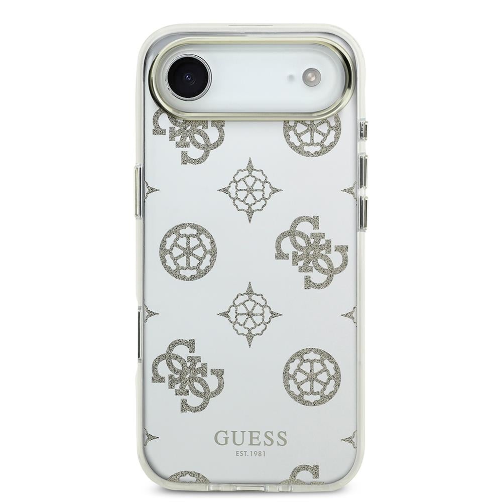 Apple iPhone 17 Air Kılıf Guess Orjinal Lisanslı Metal Kamera Çerçeveli Simli Aynalı Kapak