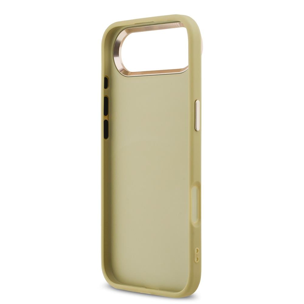 Apple iPhone 17 Air Kılıf Guess Orjinal Lisanslı 4G Büyük Metal Kamera Çerçeveli ve Logolu Glitter Kapak