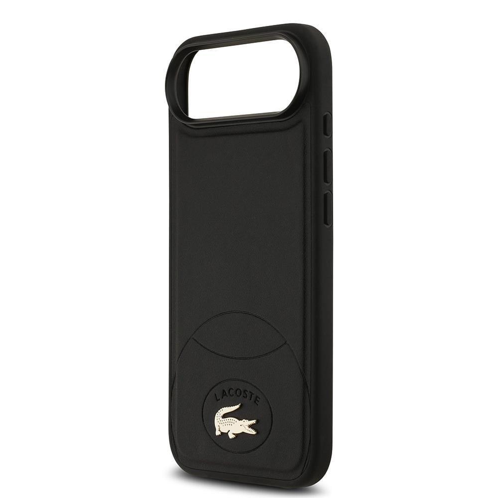 Apple iPhone 17 Air Kılıf Lacoste Orjinal Lisanslı M-safe Şarj Özellikli PU Deri Tasarımlı Metal Logolu Kapak