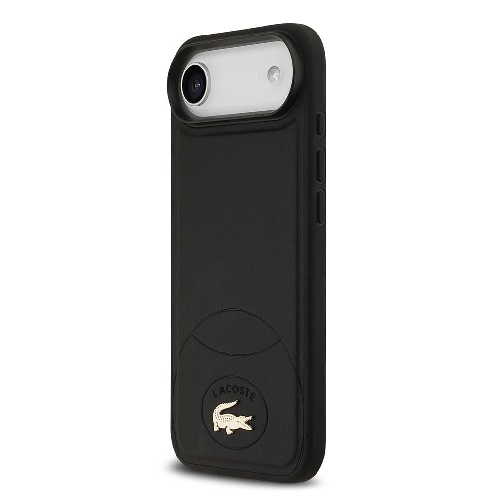 Apple iPhone 17 Air Kılıf Lacoste Orjinal Lisanslı M-safe Şarj Özellikli PU Deri Tasarımlı Metal Logolu Kapak