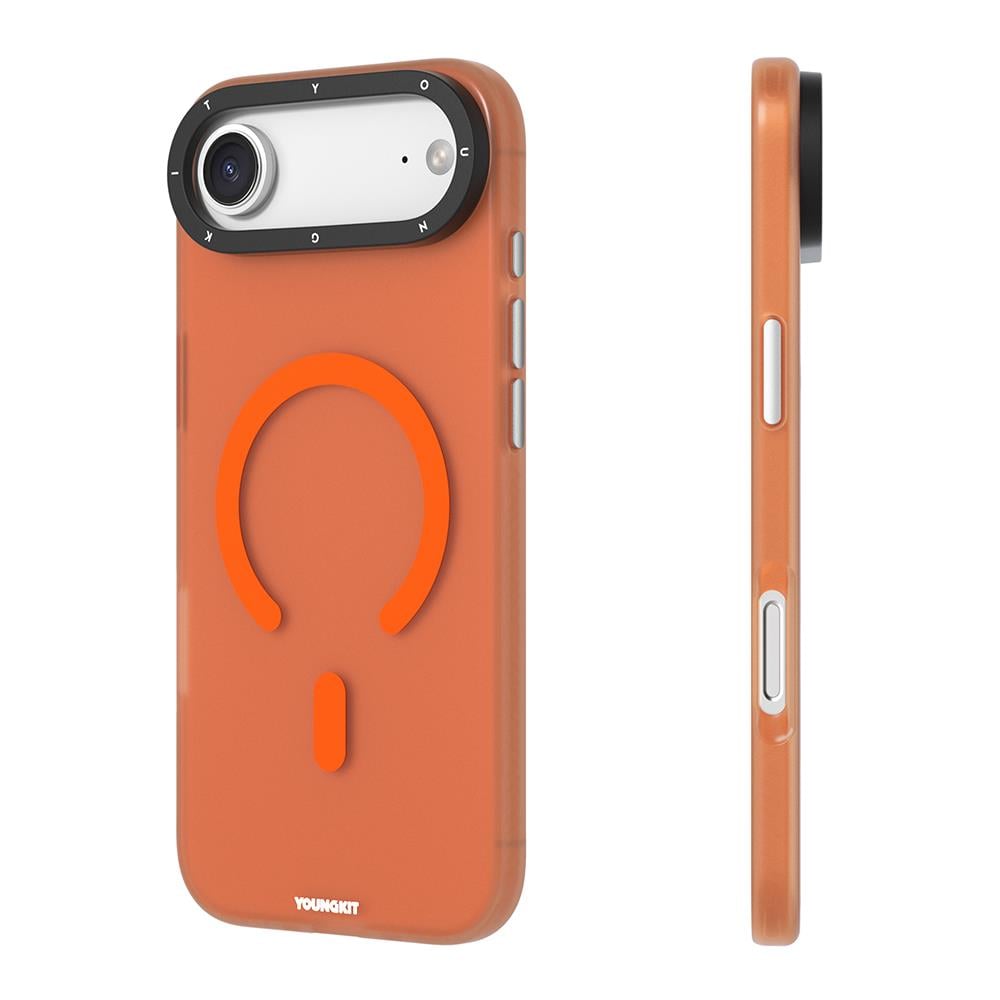 Apple iPhone 17 Air Kılıf M-safe Şarj Özellikli Youngkit Hidden Sand Serisi Kapak