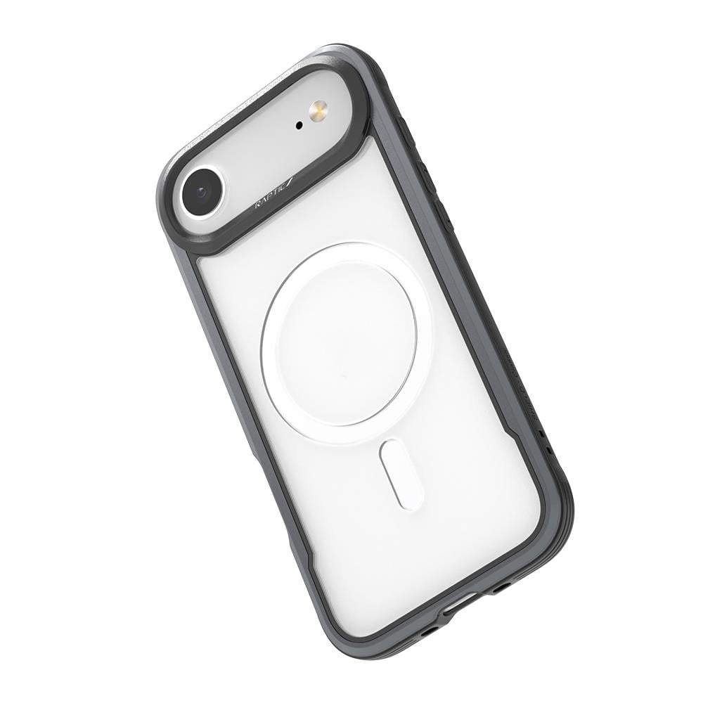 Apple iPhone 17 Air Kılıf M-safe Şarj Özellikli Airbagli Raptic Shield Serisi Şeffaf Arka Yüzey Kapak