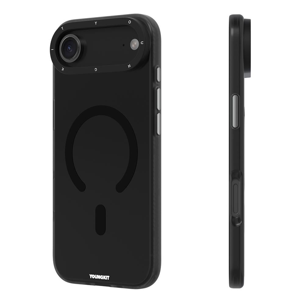 Apple iPhone 17 Air Kılıf M-safe Şarj Özellikli Youngkit Hidden Sand Serisi Kapak