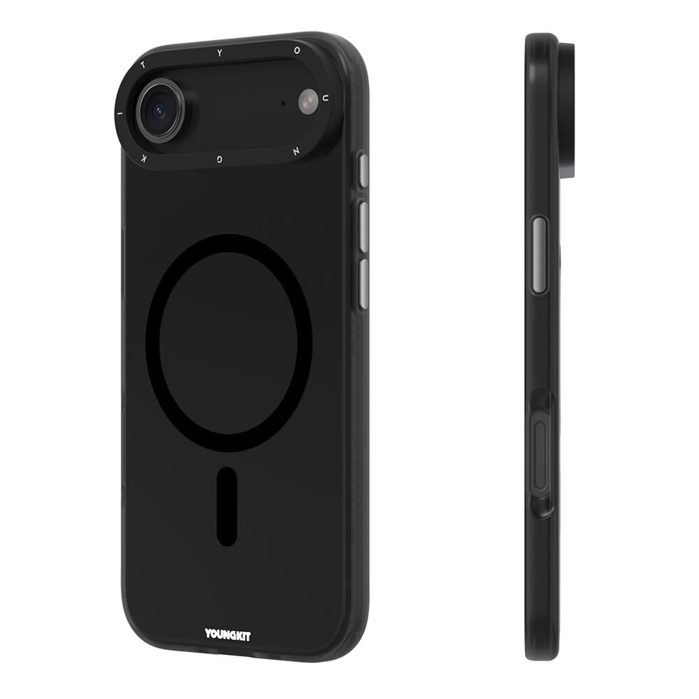 Apple iPhone 17 Air Kılıf M-safe Şarj Özellikli Youngkit Hidden Sand Serisi Kapak