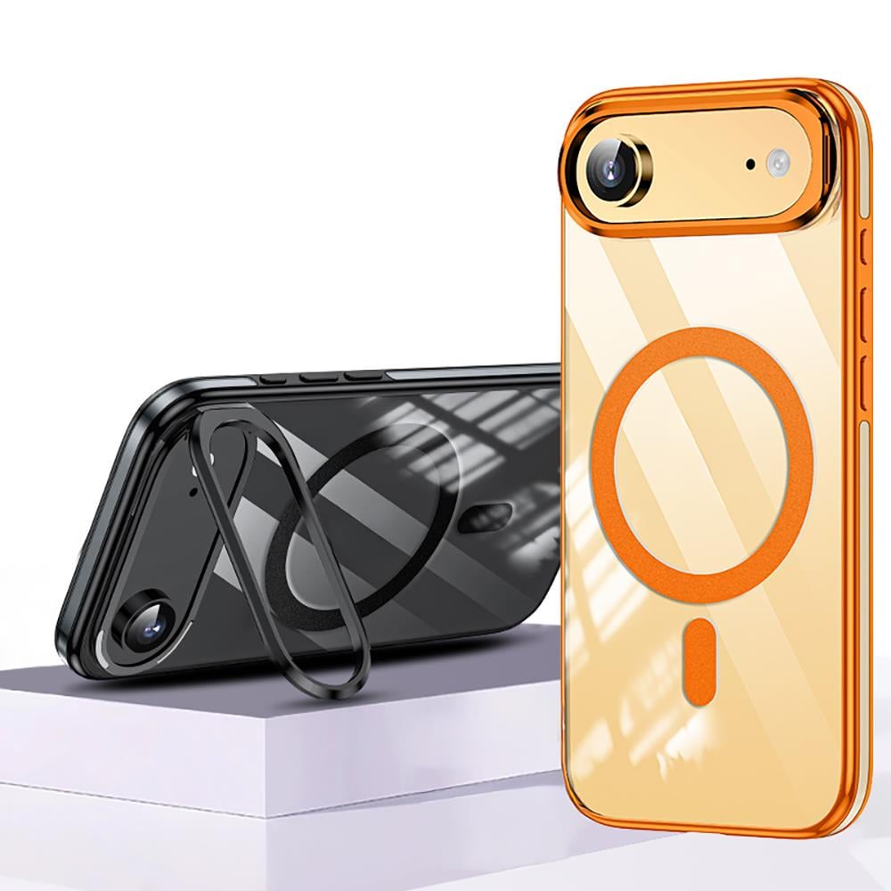 Apple iPhone 17 Air Kılıf M-safe Şarj Özellikli Wlons Standlı Efsane Kapak