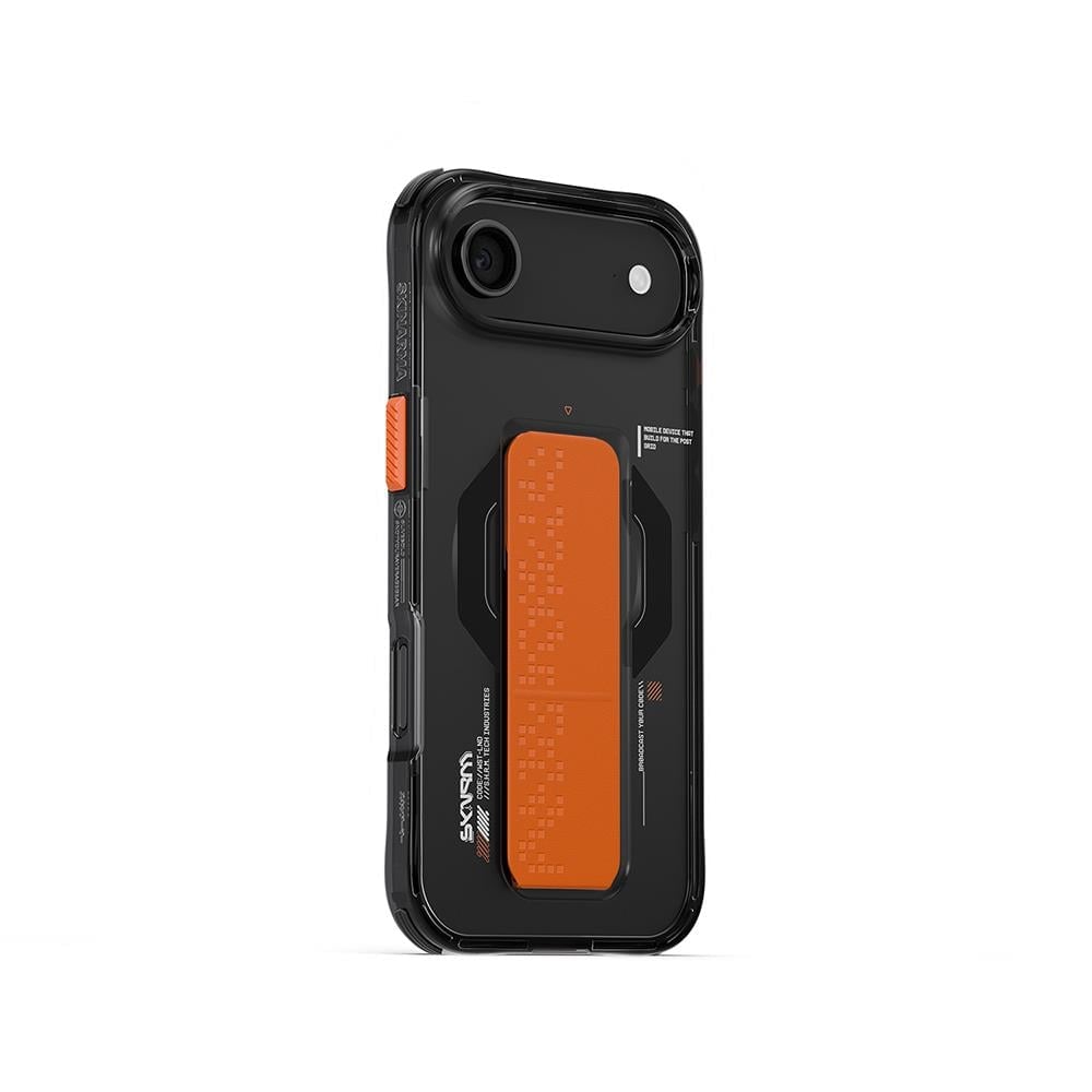 Apple iPhone 17 Air Kılıf M-Safe Şarj Özellikli Airbag Tasarımlı Standlı Skinarma Haxa Kapak