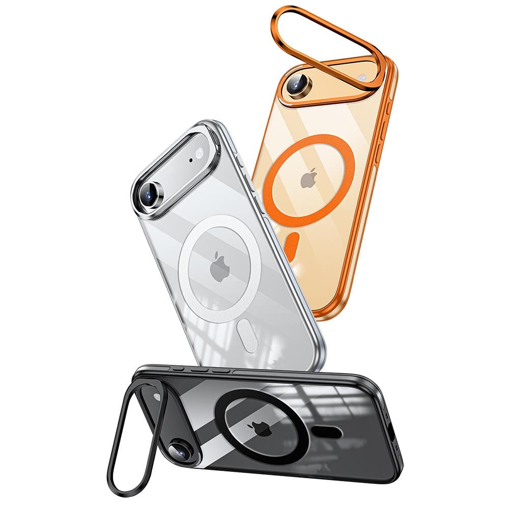 Apple iPhone 17 Air Kılıf M-safe Şarj Özellikli Wlons Standlı Efsane Kapak