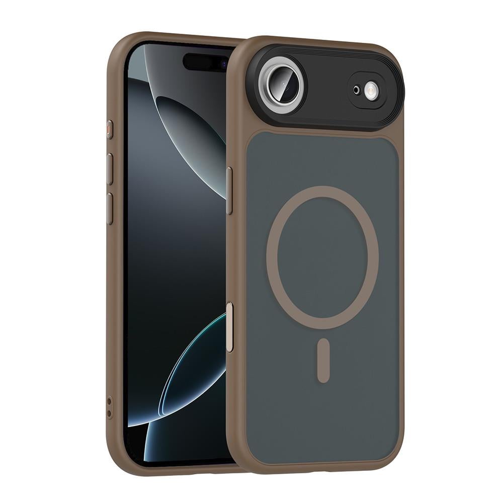Apple iPhone 17 Air Kılıf Mat Arka Yüzey Wireless Şarj Özellikli Zore Flet M-safe Kapak